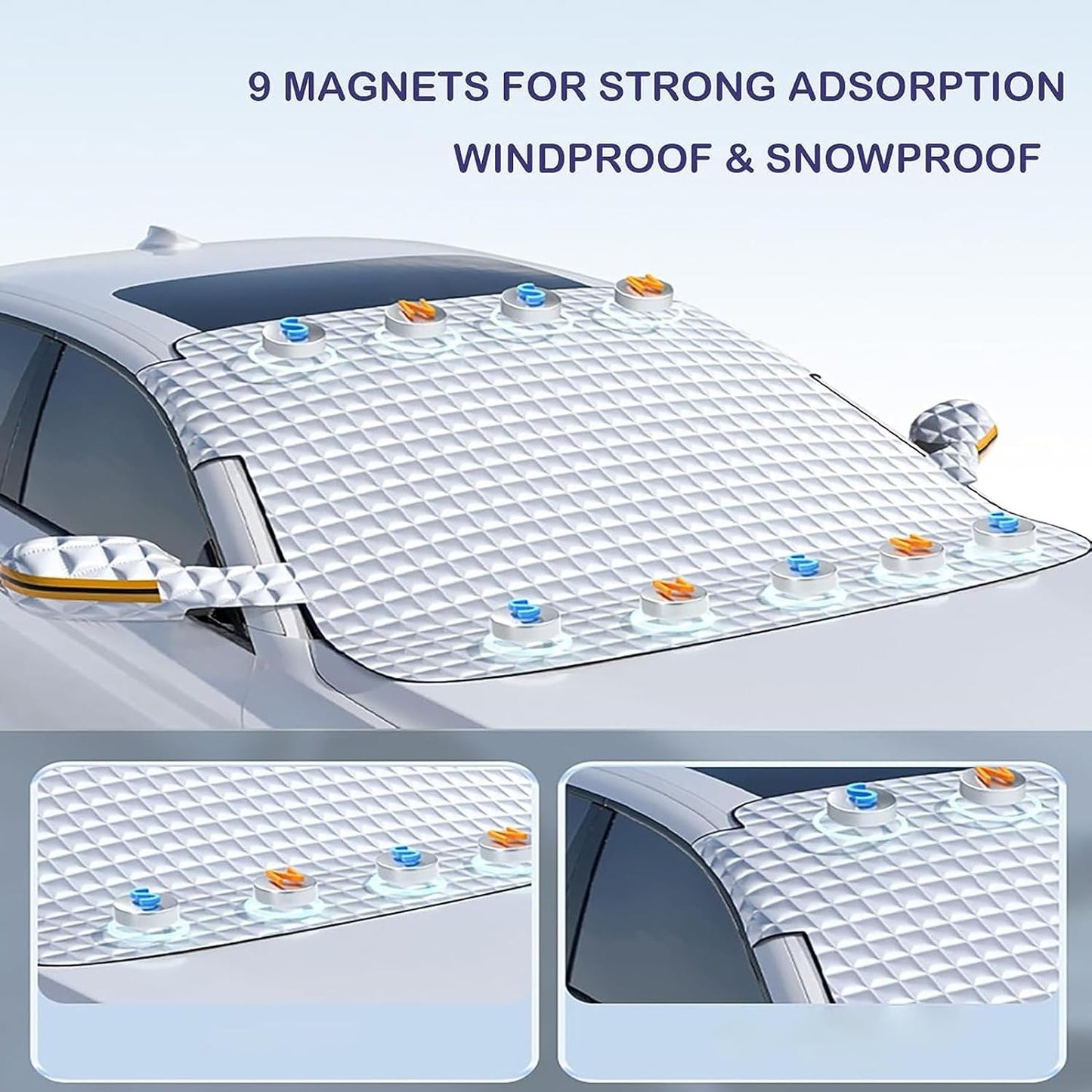 The Perfect Gift For Winter!🎁 Magnetic Car Cover to Protect Against snow, Frost and Freezing!