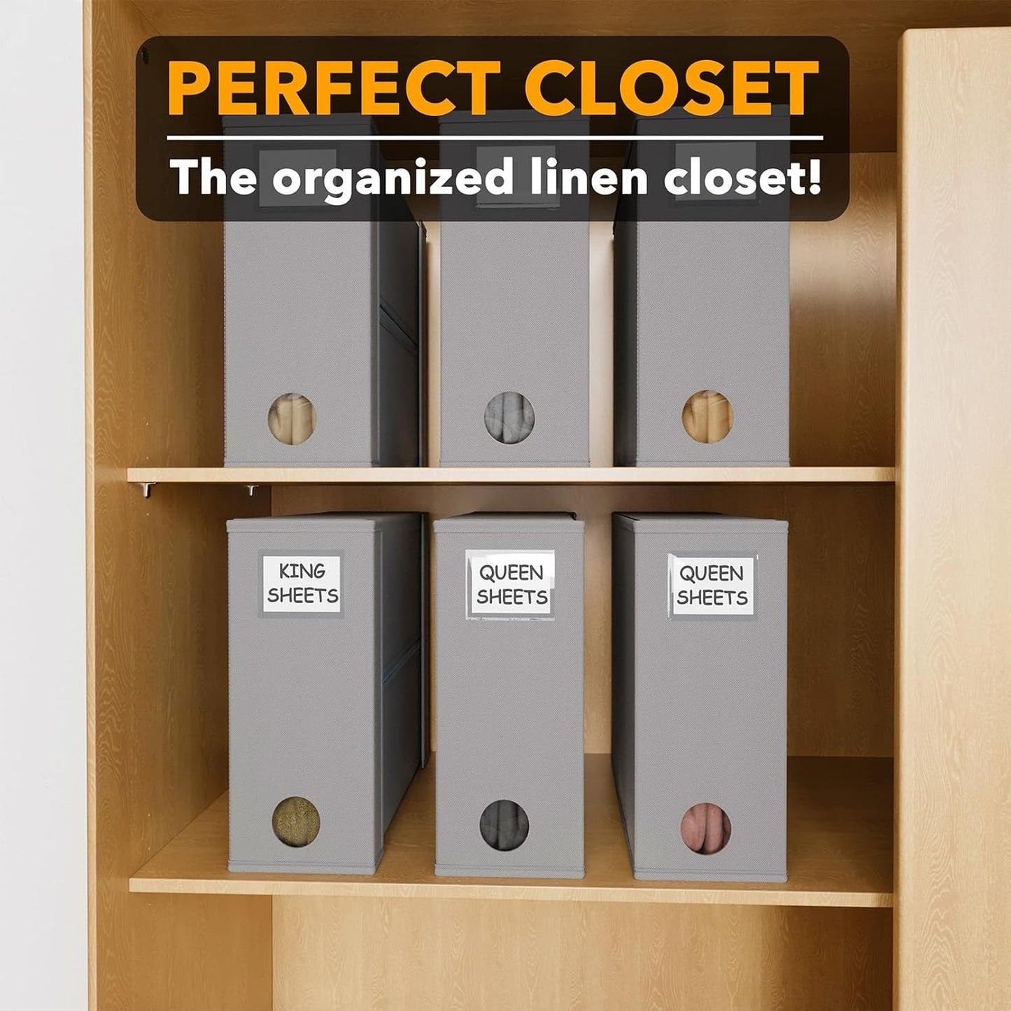 Foldable Four-piece Bed Sheet Storage Box