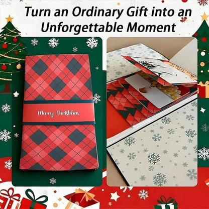 Handmade Waterfall Christmas Gift Card Bookle