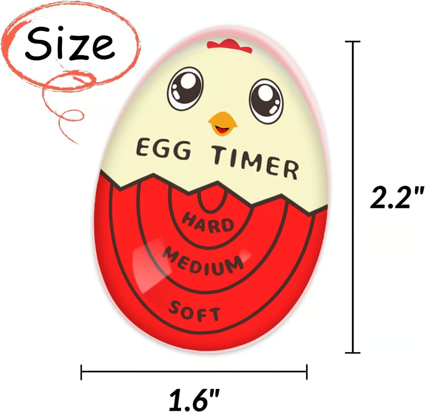 Egg Timer for Boiling Eggs That Changes Color When Done