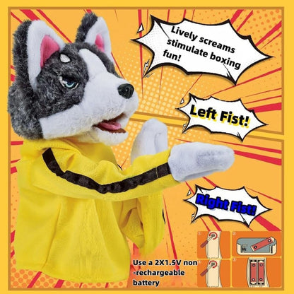 Husky Boxing Dog Gloves Performance Puppet