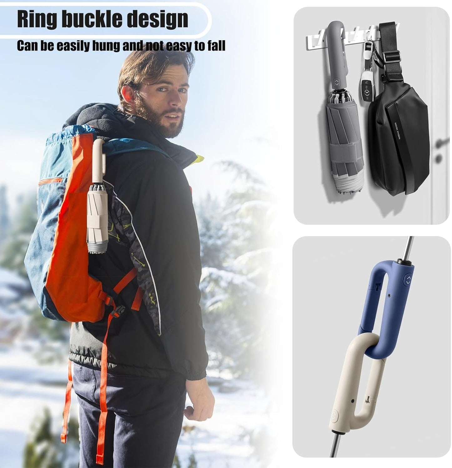 Ring Buckle Fully Automatic Umbrella