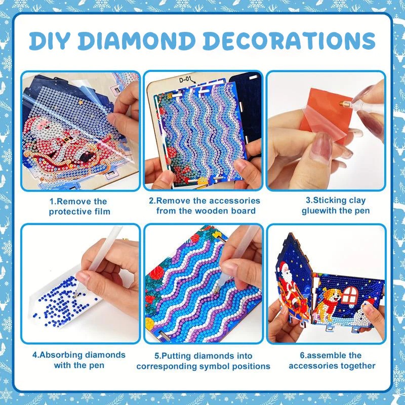 Gingerbread Snowman House Diamond Painting