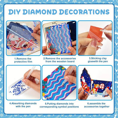 Gingerbread Snowman House Diamond Painting