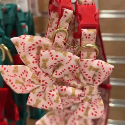 Holiday Bow Dog Collar