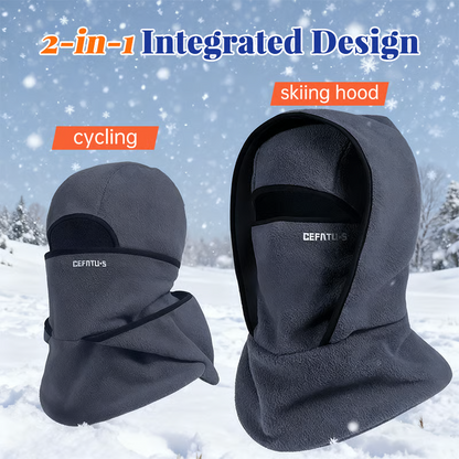 Outdoor Winter Warm Hat Neckband Integrated