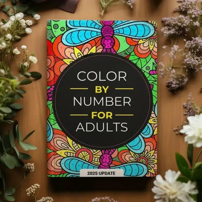 Color By Number For Adults:75 Beautiful Pictures Designed For Fun,Adult Relaxation & Stress Relief Coloring