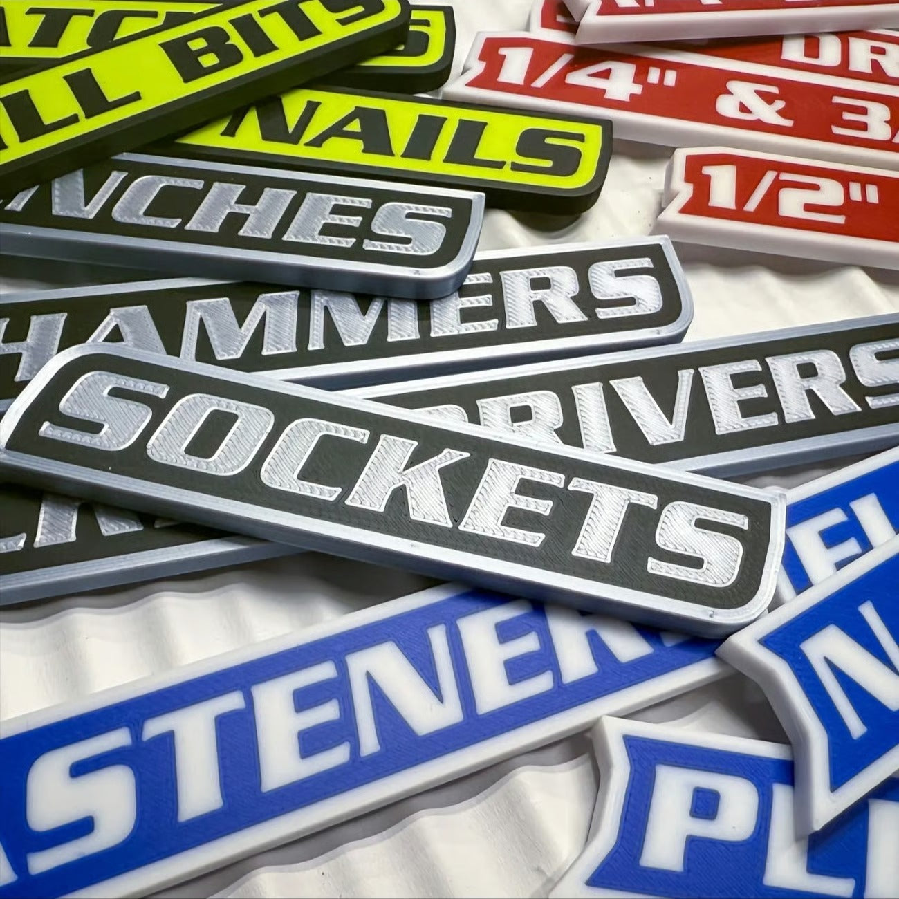 🔥Hot Sale 49% off🌟12 Pack of Magnetic Toolbox Labels🔩