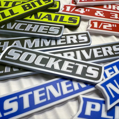 🔥Hot Sale 49% off🌟12 Pack of Magnetic Toolbox Labels🔩