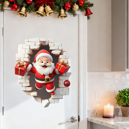 A Cute Santa Claus Bursts Through The Wall On Christmas Day!🎅