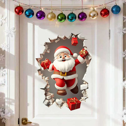 A Cute Santa Claus Bursts Through The Wall On Christmas Day!🎅