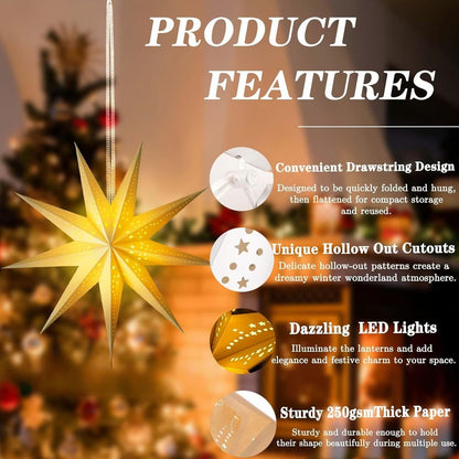 Black Friday Big Promotion Save 49%🔥Christmas Paper Star Lantern