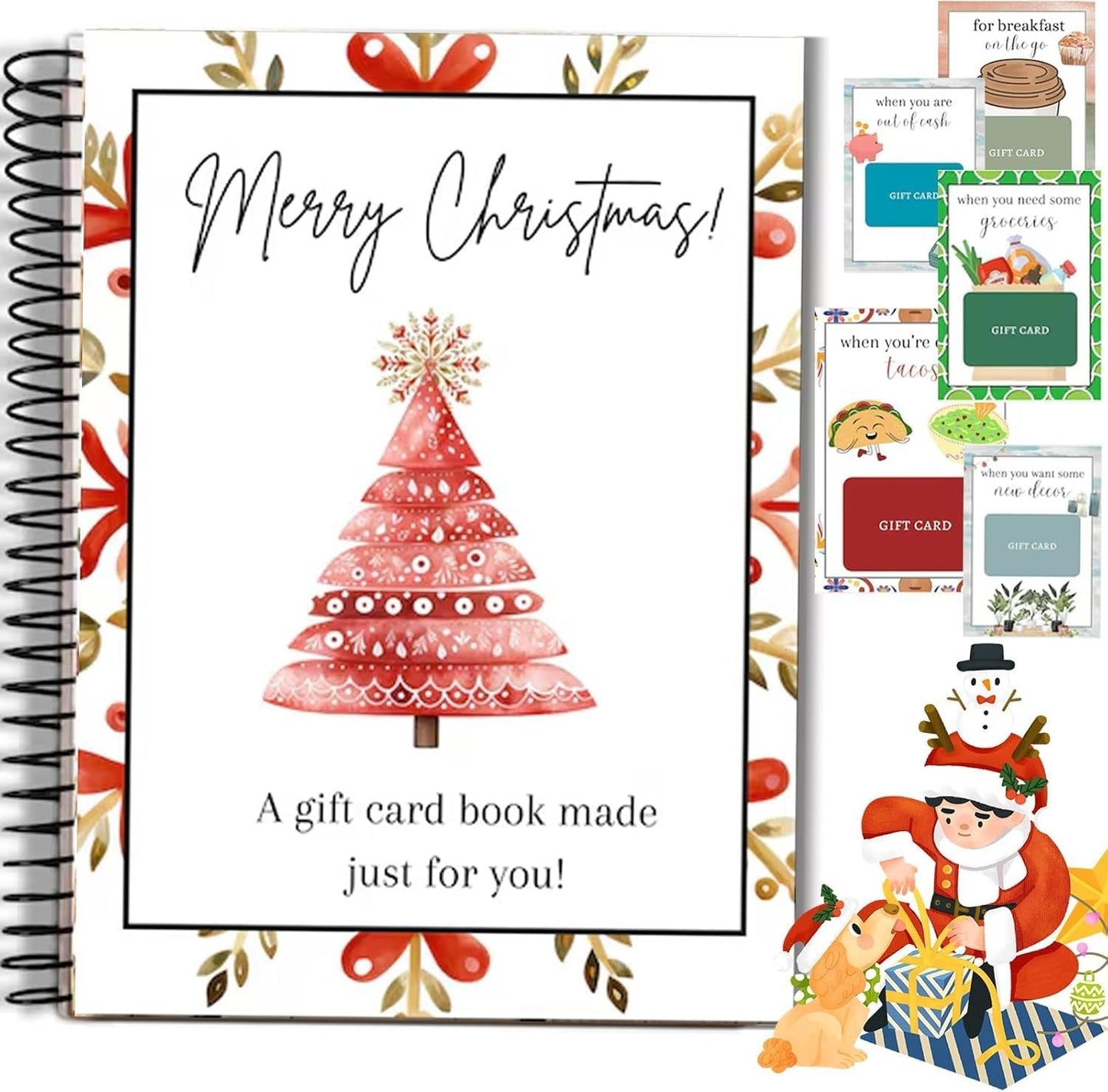 Christmas DIY Gift Card Book