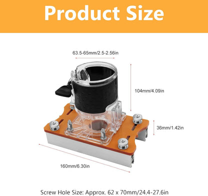 2 in 1 Compact Wood Palm Router Base Router