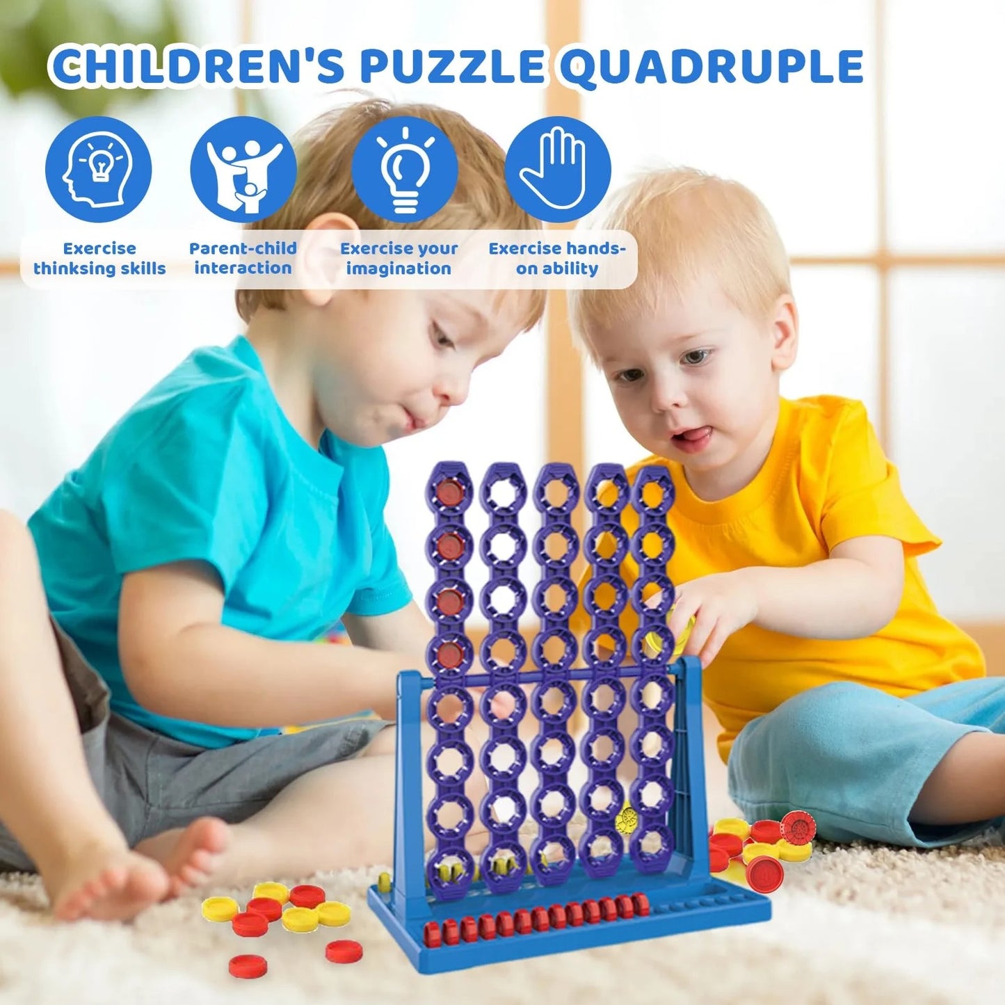 🧩 3D Line Up 4 Spin Game