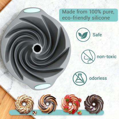 Silicone Fluted Cake Pans