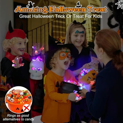 Halloween glow-in-the-dark rings（50 Pcs)