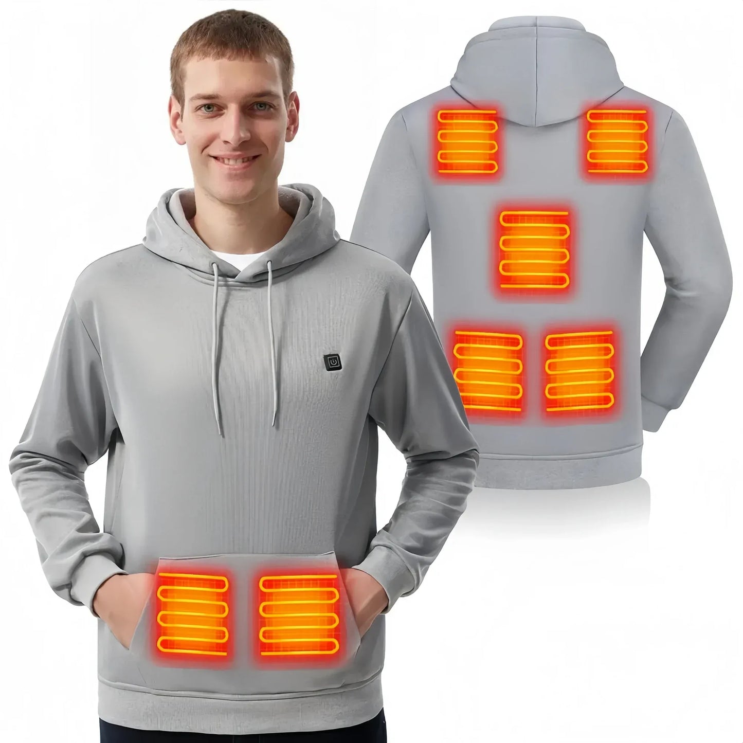 Electric Heating Sweatshirt with Fleece Lining