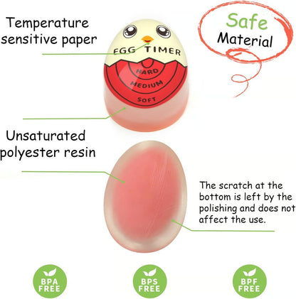 Egg Timer for Boiling Eggs That Changes Color When Done