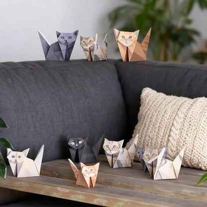 DIY Origami Paper Cats - 50 Sheets DIY Origami Paper