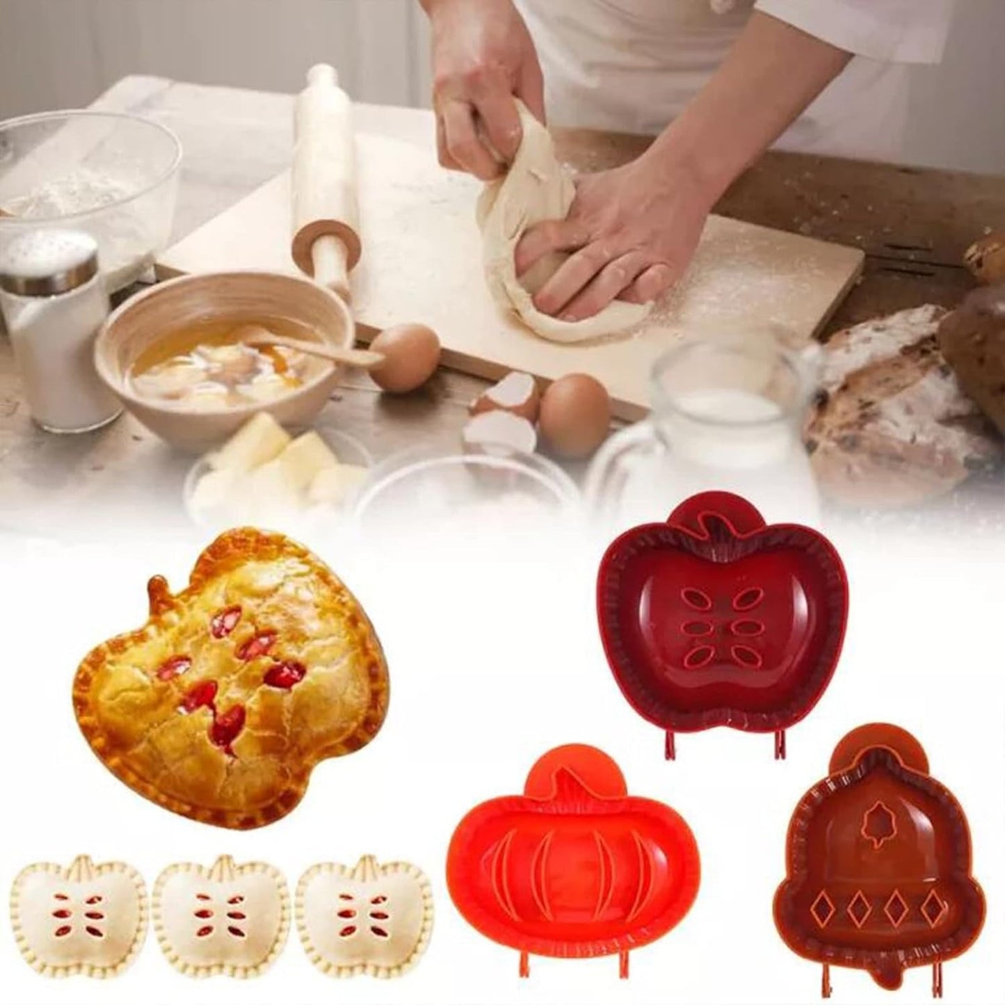 🎃Christmas Halloween Apple Pie Baking Mold🥧