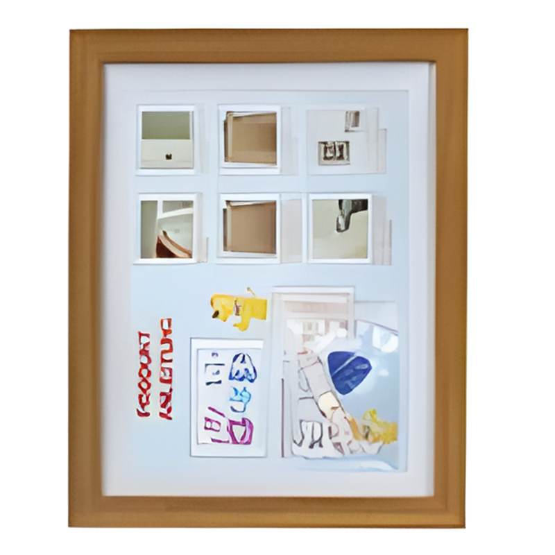 Front-Opening Changeable Picture Magnetic Photo Fram Framed