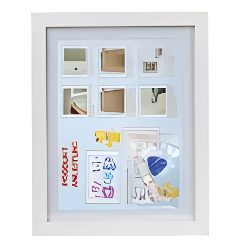 Front-Opening Changeable Picture Magnetic Photo Fram Framed